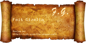 Feit Gizella névjegykártya